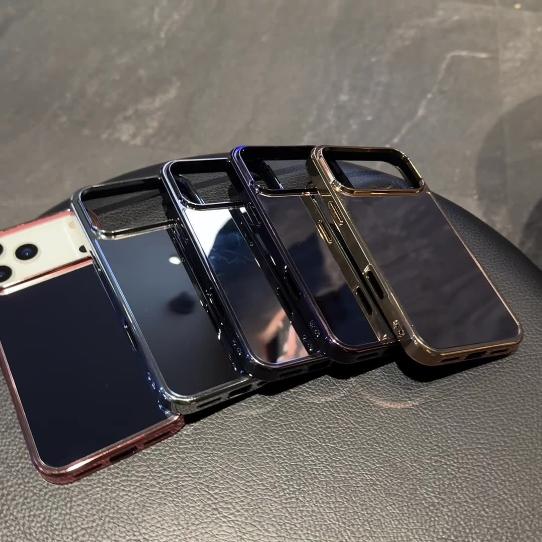 Electroplating suitable for Apple 17promax mobile phone case with mirror iphone17 large hole protective cover