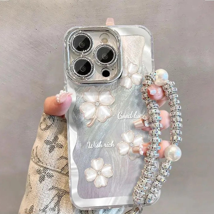 Cute multi-colored clover iPhone case