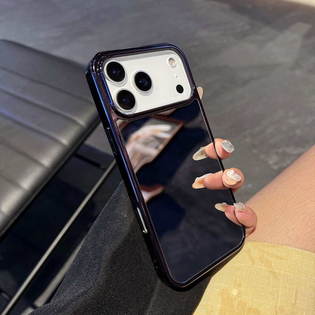 Electroplating suitable for Apple 17promax mobile phone case with mirror iphone17 large hole protective cover