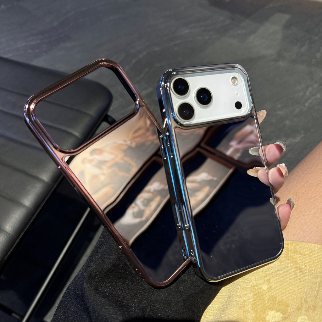Electroplating suitable for Apple 17promax mobile phone case with mirror iphone17 large hole protective cover