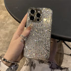Sparkling silver personalized girls iPhone case