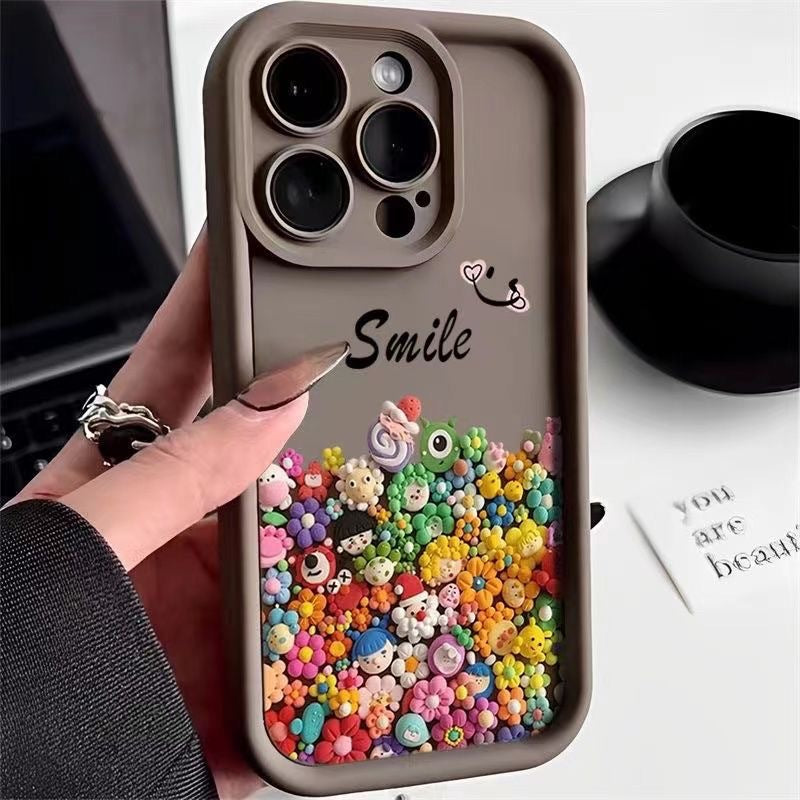 Cute colorful character iPhone cases in a variety of colors