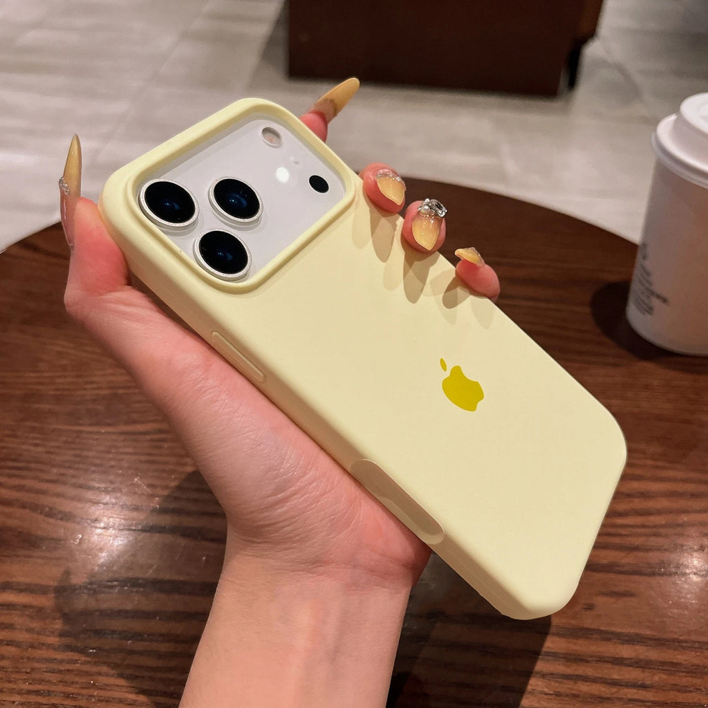 Solid Color Liquid Silicone Soft Case – Compatible with iPhone 17 and All Other iPhone Models
