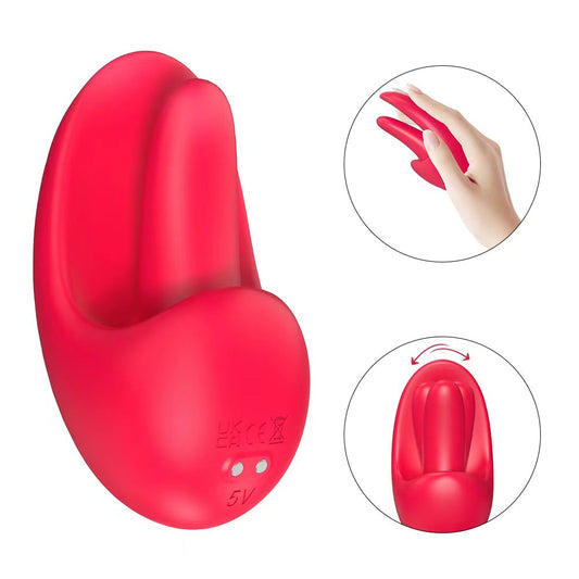 VICHEN-Tongue Shape Licking Nipples Clit Stimulation Vibrators For Women