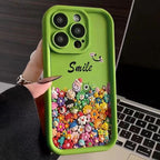 Cute colorful character iPhone cases in a variety of colors
