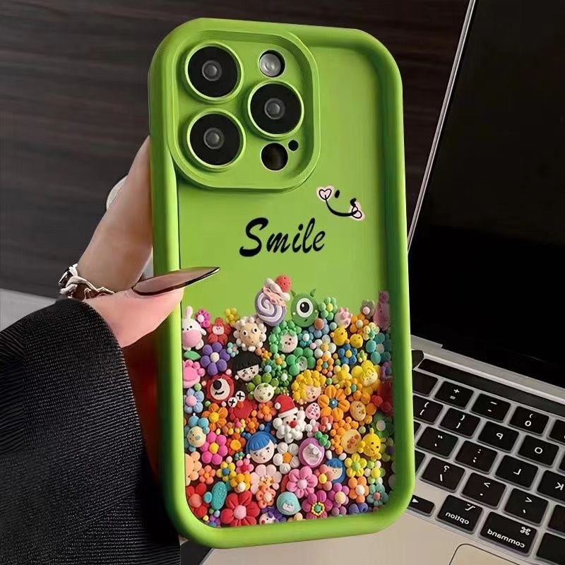 Cute colorful character iPhone cases in a variety of colors
