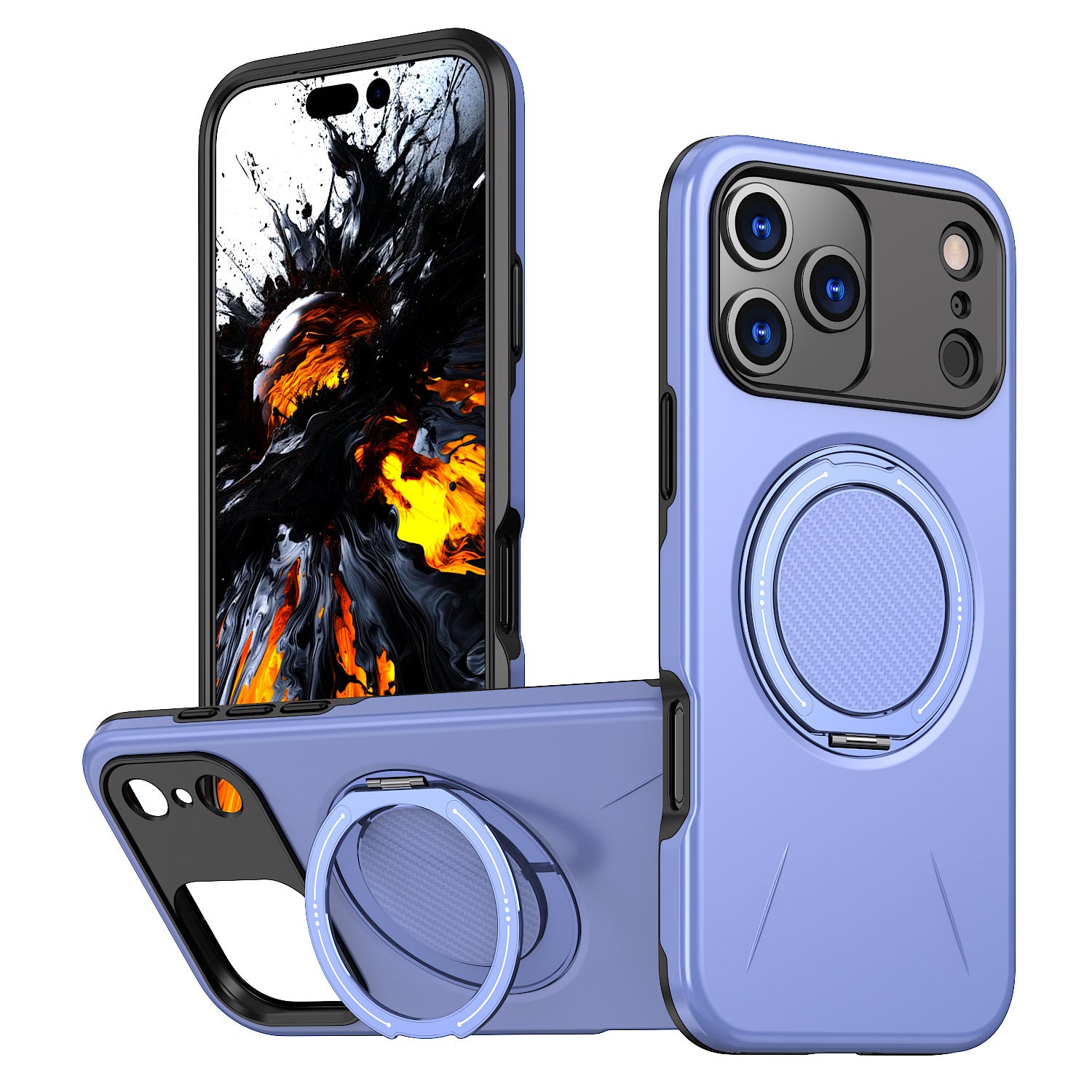 Suitable for iPhone17PROMAX mobile phone case car magnetic suction Apple 17 gear rotating bracket anti-fall shell