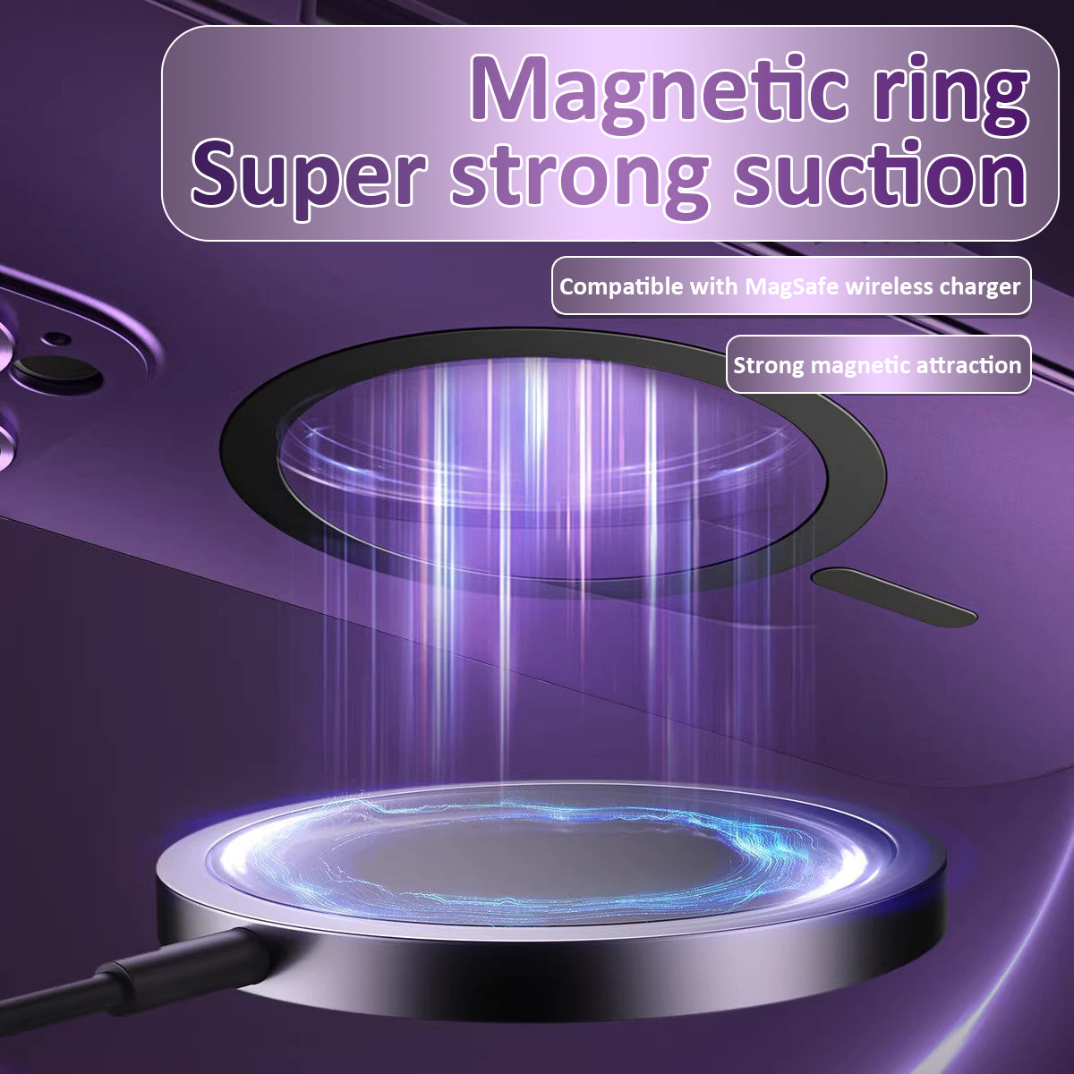 Multi-color titanium alloy series magnetic metal frame mobile phone case
