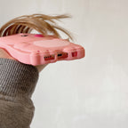 Pink Cute fox phone case with long bangs