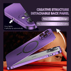 Multi-color titanium alloy series magnetic metal frame mobile phone case