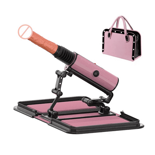 Onlyfanr- Leather Female Masturbation Machine with Dildos - Sex Toy for Women