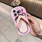 Cute funny slippers all-inclusive phone case pink/green