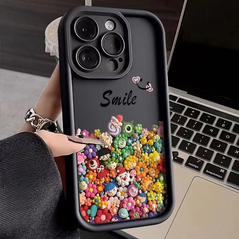 Cute colorful character iPhone cases in a variety of colors
