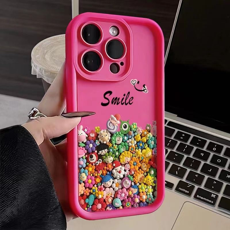 Cute colorful character iPhone cases in a variety of colors